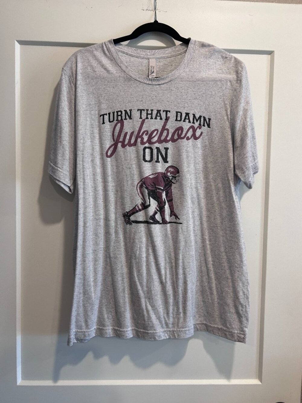 Arkansas Razorbacks Turn That Damn Jukebox On Football Graphic Tee Bella Canvas
